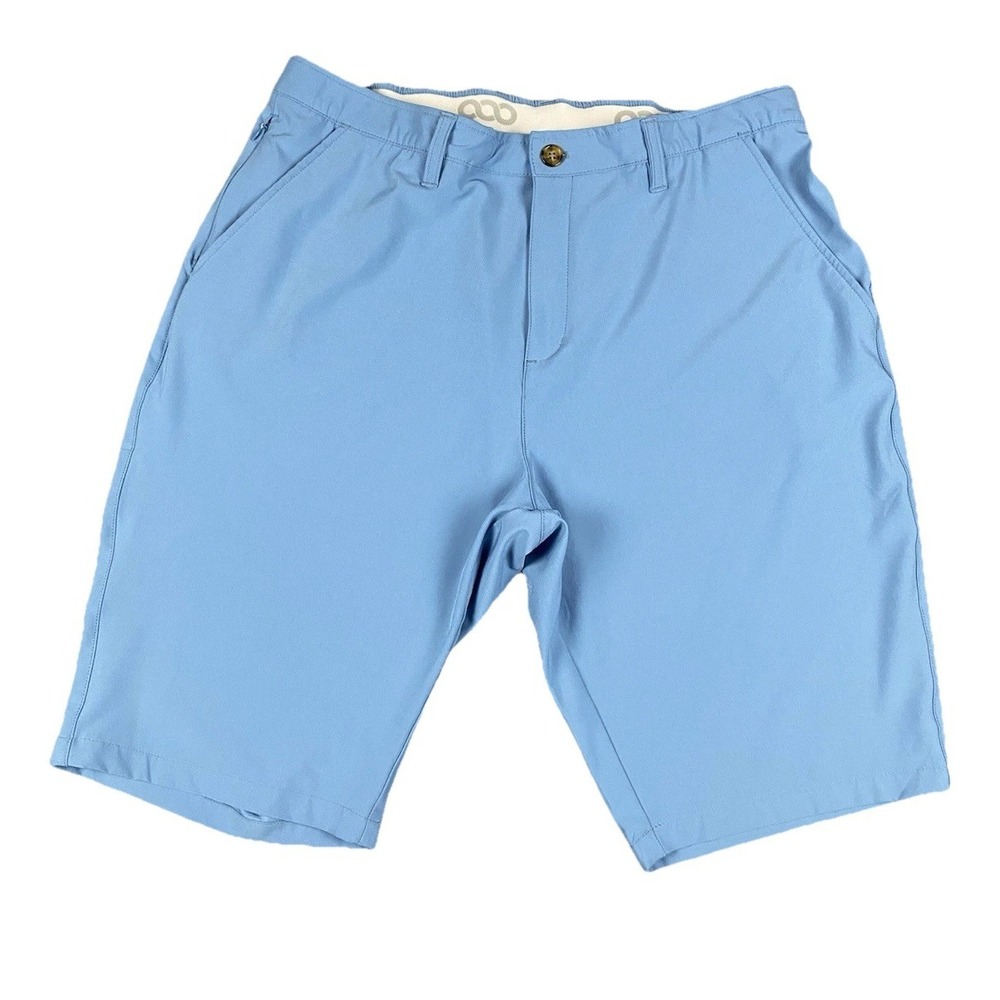 33,000ft Golf Shorts Mens XL 38x9" Inseam Quick Dry Lightweight Stretch Blue